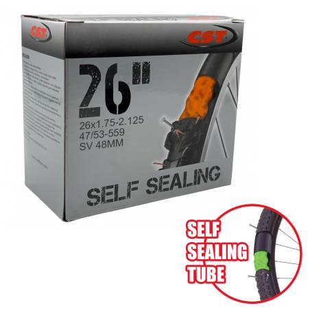 Cámara MTB CST sellante 26x1.75/2.125 válvula fina FV48 - 1 und.