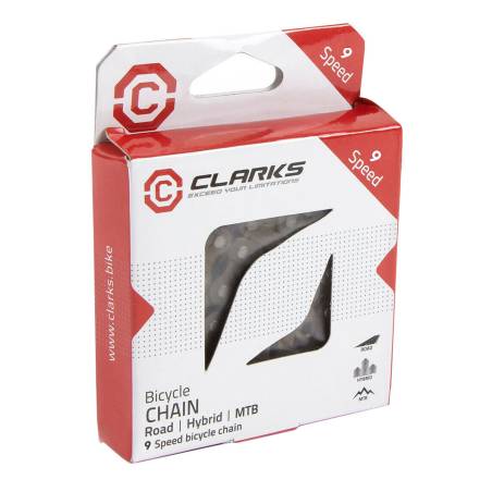 Narrow Chain CLARK S 9v  1 2x 11  128    116L   Silver   Power Sprocket