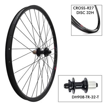 Rueda T. Mach1 Cross-R27 29´ 32H - TR 12x148 Disco 6T...