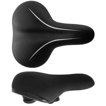 Sillin City Krayton con elastómeros 210x250mm. - Negro