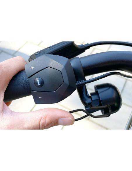 Timbre de campana Widek de aluminio E-BIKE para manillar de Ø22mm - Negro