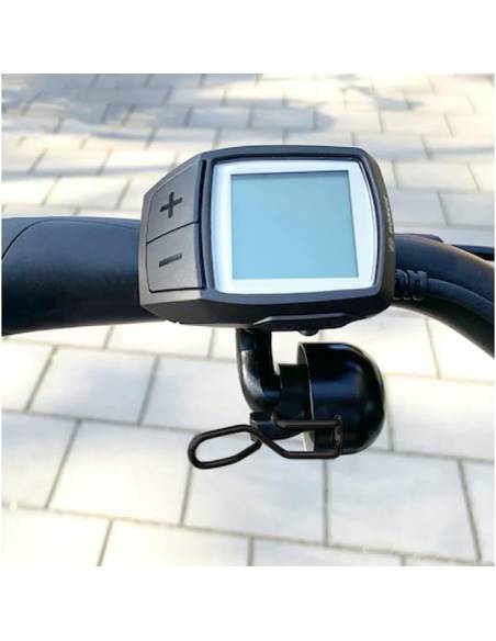 Timbre de campana Widek de aluminio E-BIKE para manillar de Ø22mm - Negro