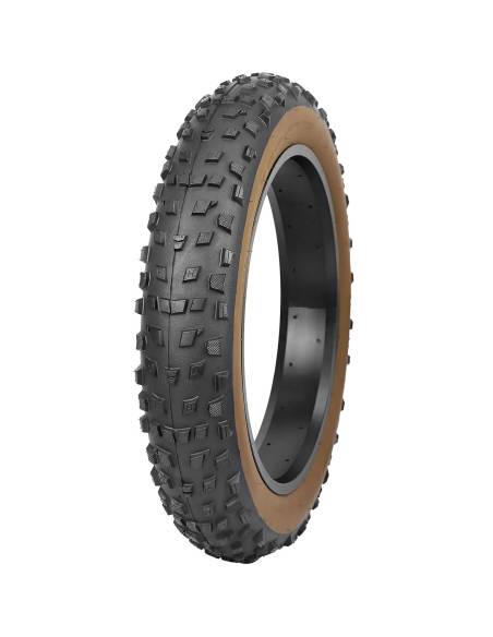 Pneu VTT FatBike pliant   20x4.00   Noir Marron