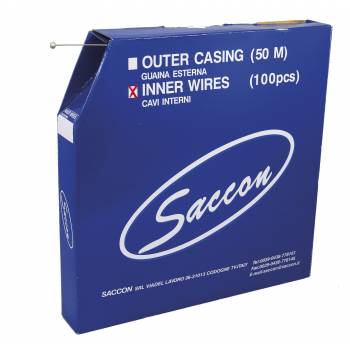 Box of 100 stainless steel Saccon MTB brake cables...
